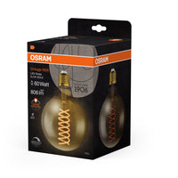 OSRAM VINTAGE 1906® LED Lampe LED CLASSIC Globe Dimmable 8.8W 824 Gold E27, 806 lm, 2400 K, Comfort warm white-LEDVANCE Shop