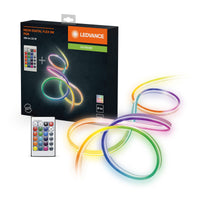 LEDVANCE Neon Digital Flex veelkleurige LED-strips voor buiten, 5 m, met RGB + RC, van siliconen, IP44-bescherming, indirecte en directe verlichting voor tuin en balkon