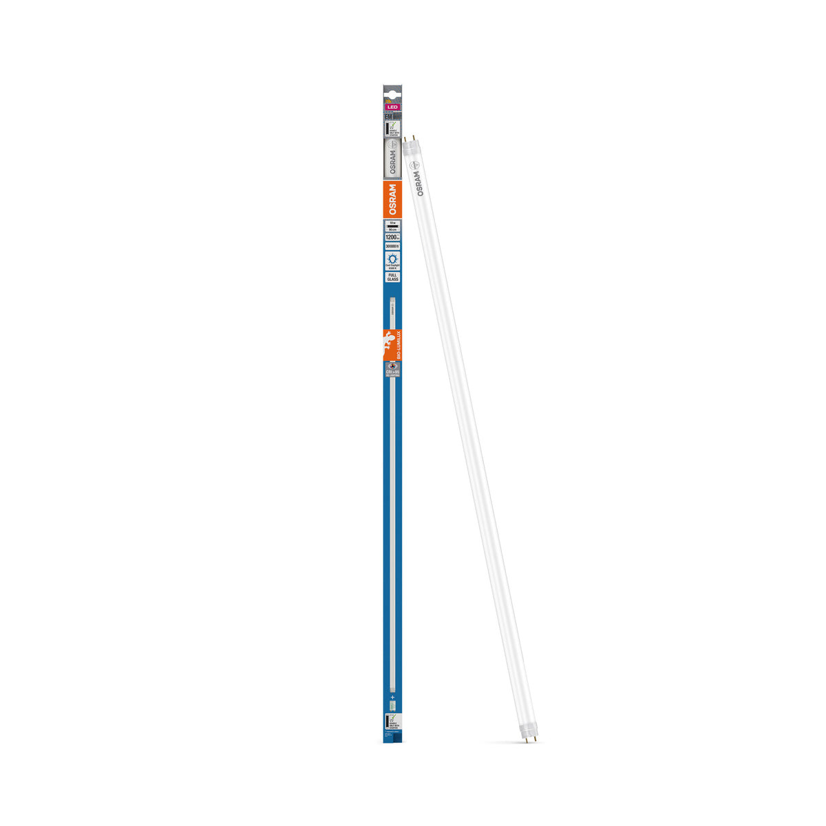 OSRAM LED TUBE T8 EM BIO-LUMILUX, LED-buis, loodvrij glas, mat, 1 W, (ex 30 W), 1200 lm, koudwit, 6500 K, 30.000 uur, CRI 95