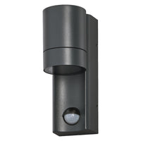 OSRAM ENDURA CLASSIC ISIDOR W S buitenlamp, wandlamp, GU10, donkergrijs, aluminium, eenvoudige installatie, indirecte verlichting, beschermingsklasse IP65, daglichtsensor, bewegingsmelder