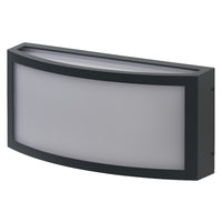 OSRAM ENDURA CLASSIC CUADRA buitenlamp, wandlamp, E27-fitting, donkergrijs, aluminium, snelle en eenvoudige installatie, matte diffuser, beschermingsklasse IP65, geschikt voor buitengebruik
