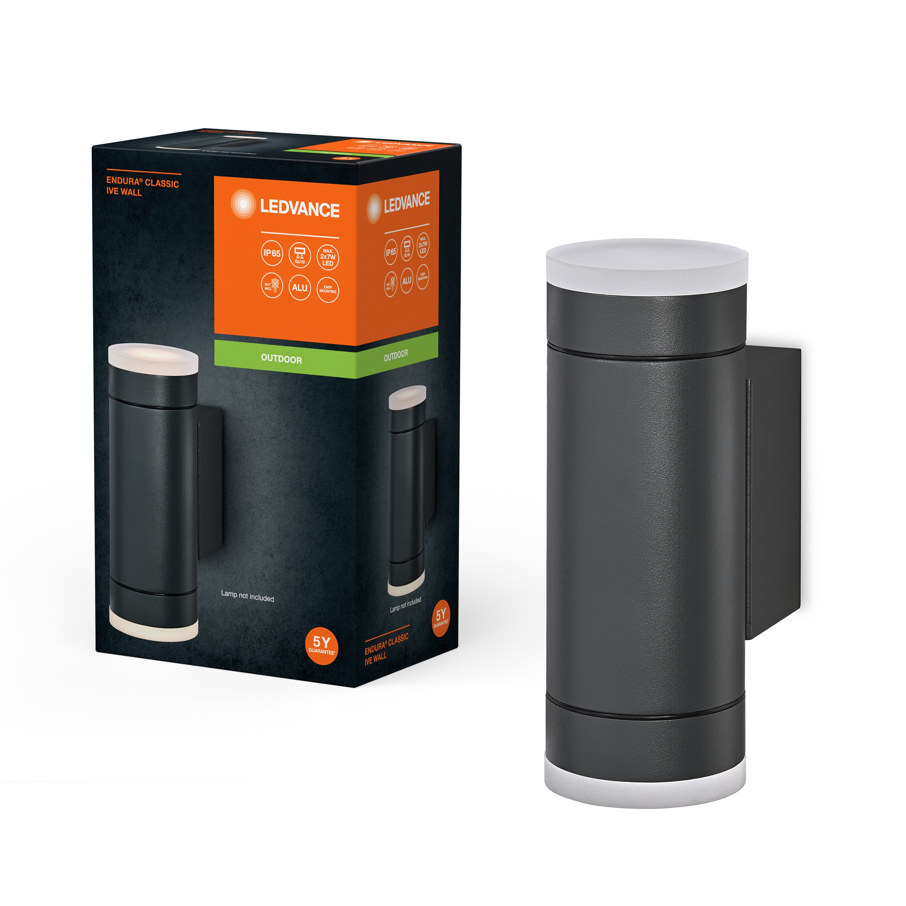 LEDVANCE ENDURA CLASSIC IVE W Außenwandleuchte, dunkelgrau-Außenwandleuchten-LEDVANCE Shop