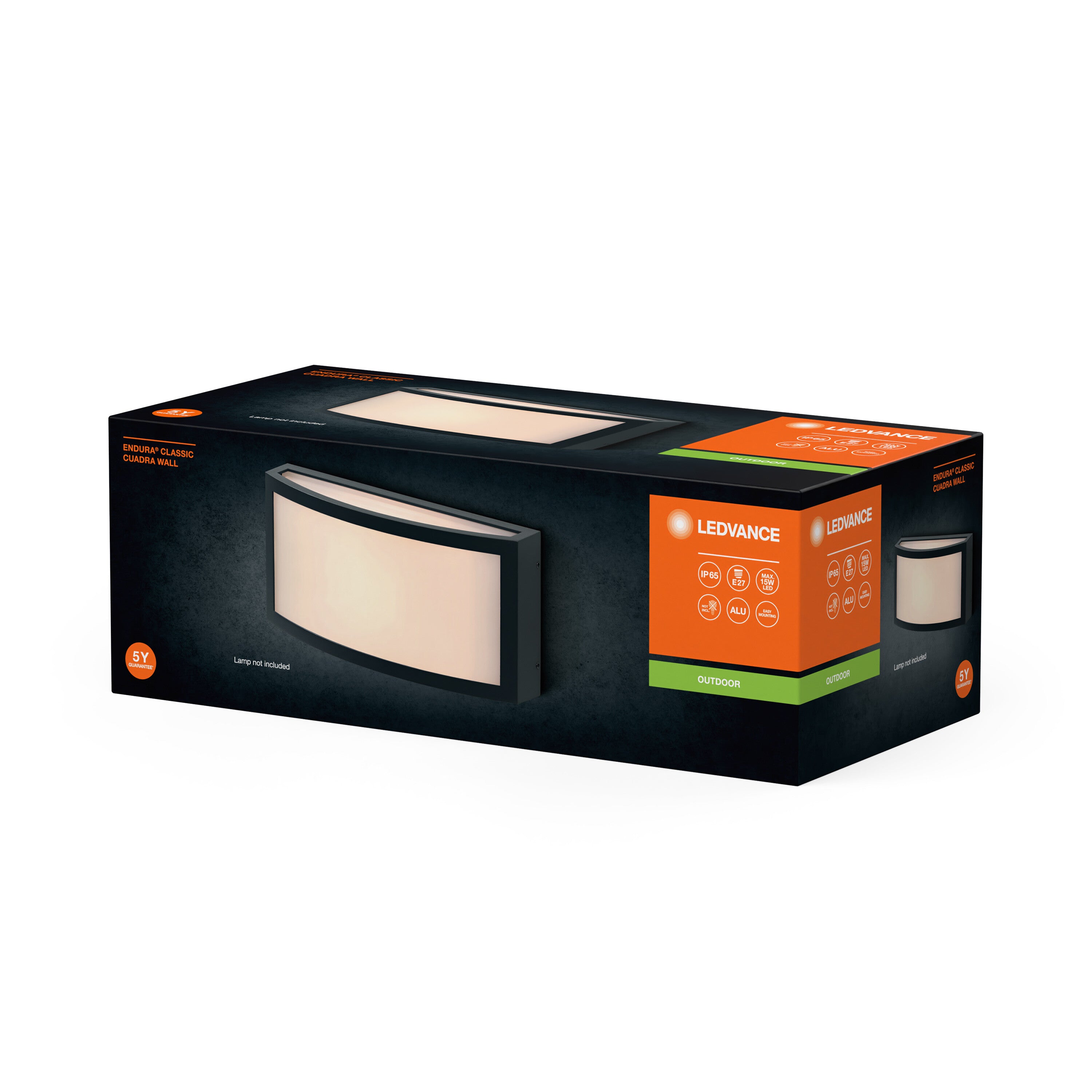 LEDVANCE ENDURA CLASSIC CUADRA Außenwandleuchte, dunkelgrau-Außenwandleuchten-LEDVANCE Shop