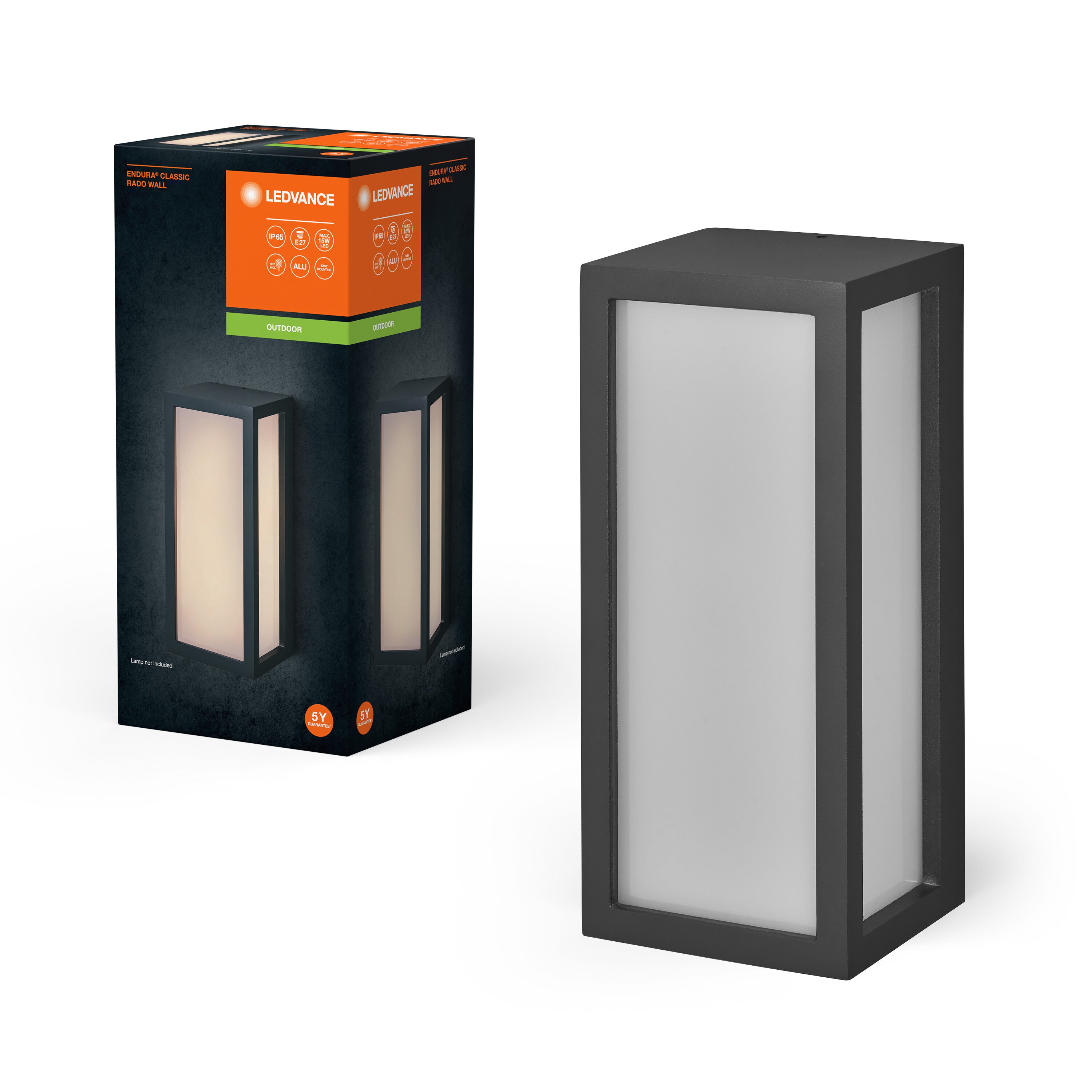 LEDVANCE ENDURA CLASSIC RADO W Außenwandleuchte, dunkelgrau-Außenwandleuchten-LEDVANCE Shop