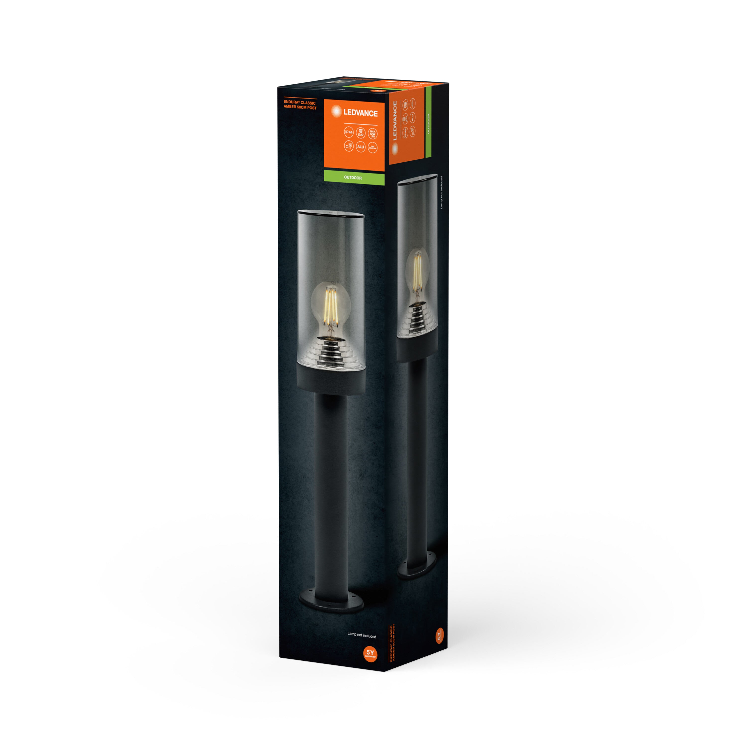 LEDVANCE ENDURA CLASSIC AMBER Pollerleuchte, dunkelgrau-Wege- & Pollerleuchten-LEDVANCE Shop