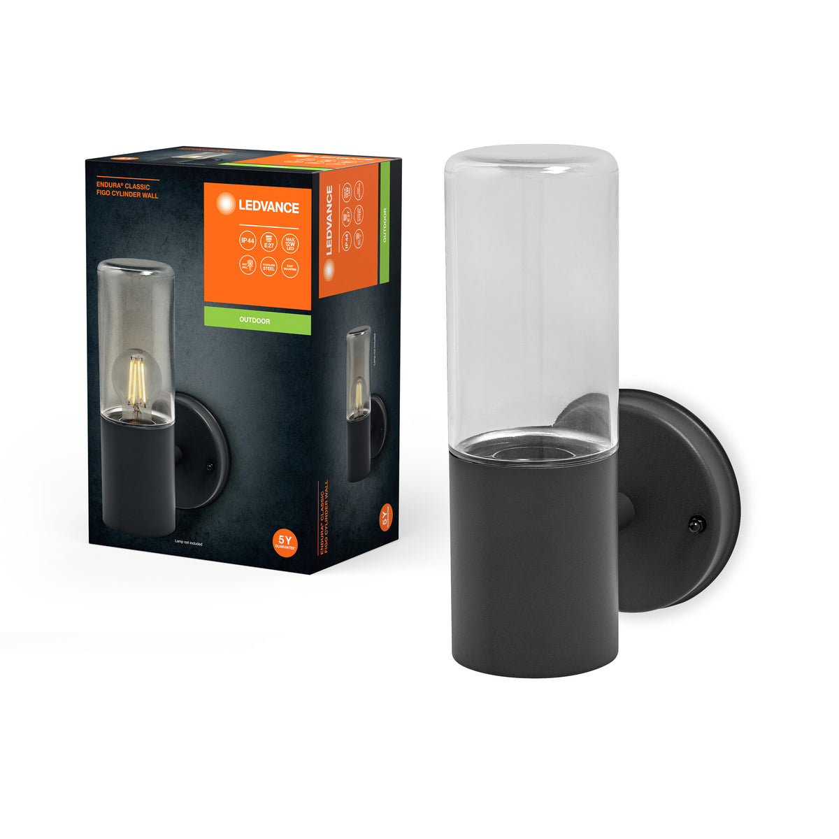 LEDVANCE ENDURA CLASSIC FIGO CYL W Außenwandleuchte, dunkelgrau-Außenwandleuchten-LEDVANCE Shop