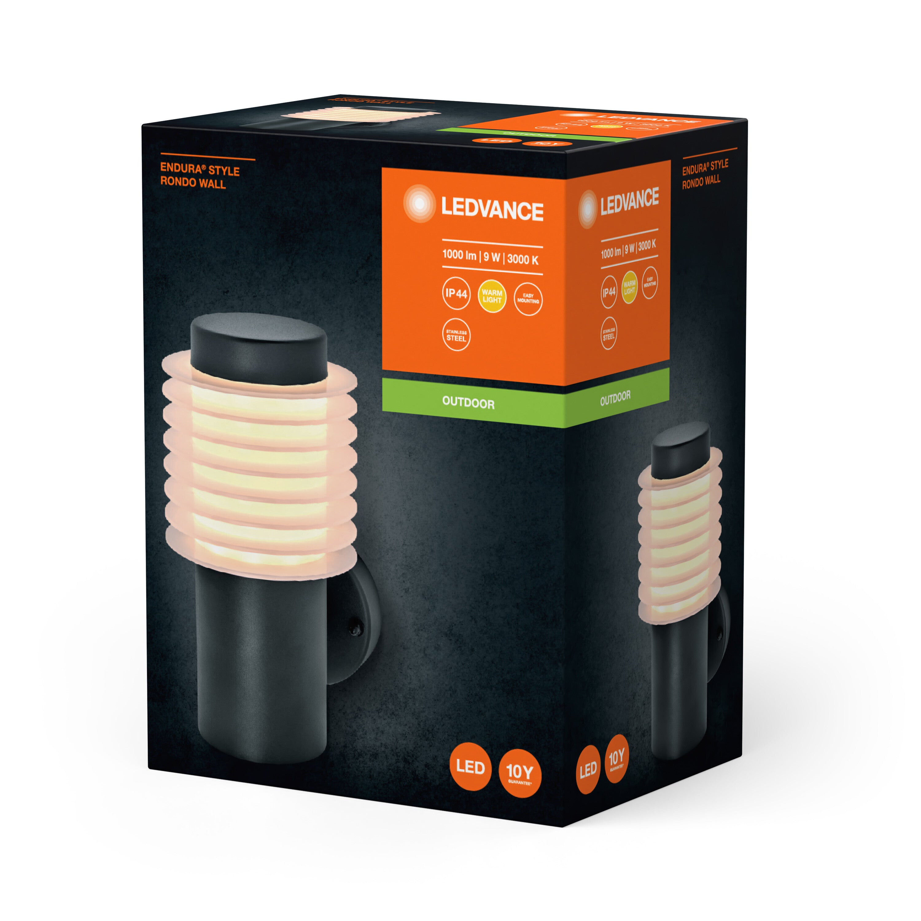 LEDVANCE ENDURA STYLE RONDO WALL Außenwandleuchte, 9W, 700lm-Außenwandleuchten-LEDVANCE Shop