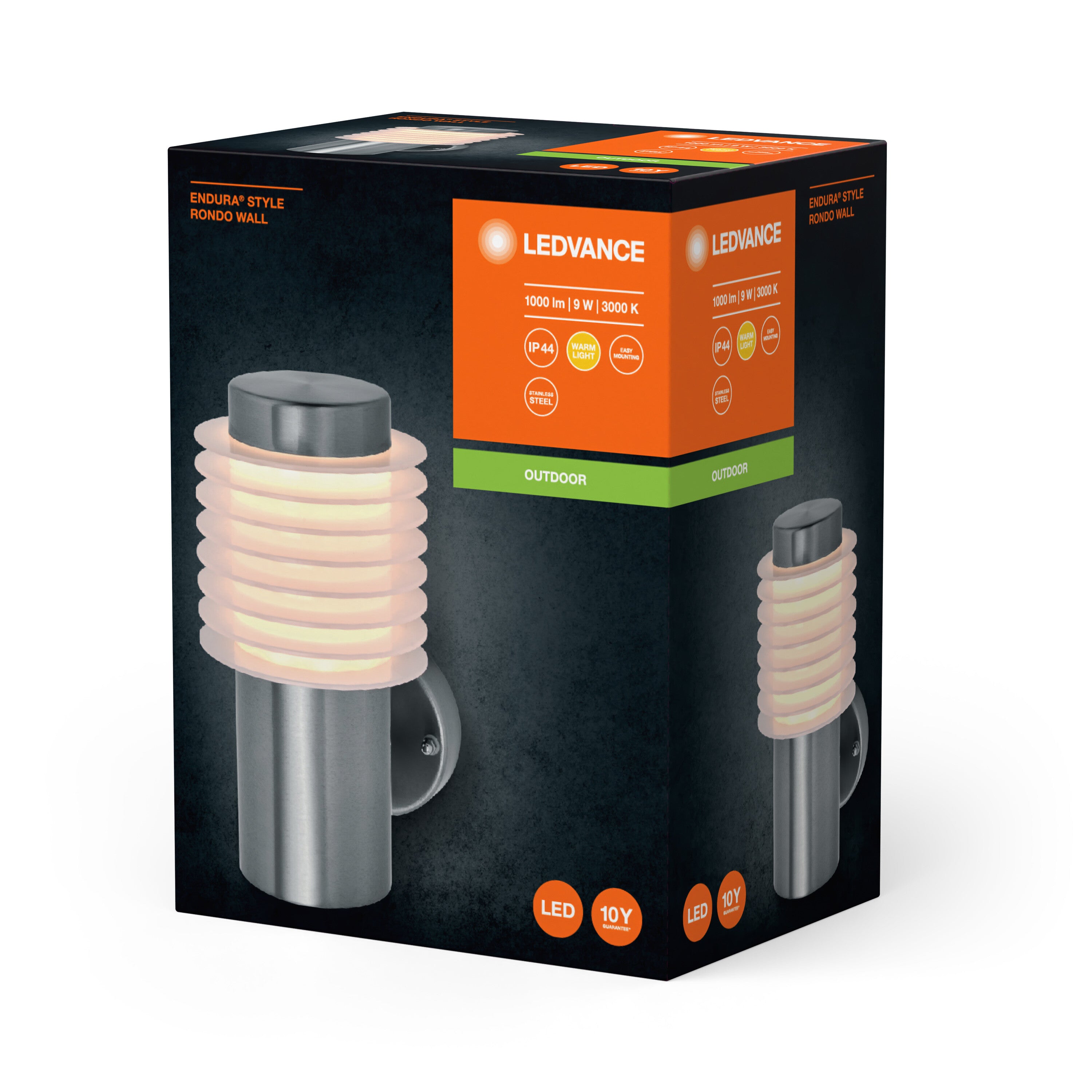 LEDVANCE ENDURA STYLE RONDO WALL Außenwandleuchte, 9W, 700lm-Außenwandleuchten-LEDVANCE Shop