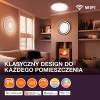 OSRAM Matter SMART+ Orbis Cylinder LED Deckenleuchte Tunable Weiß 45cm 24W / 3000-6500K Grau