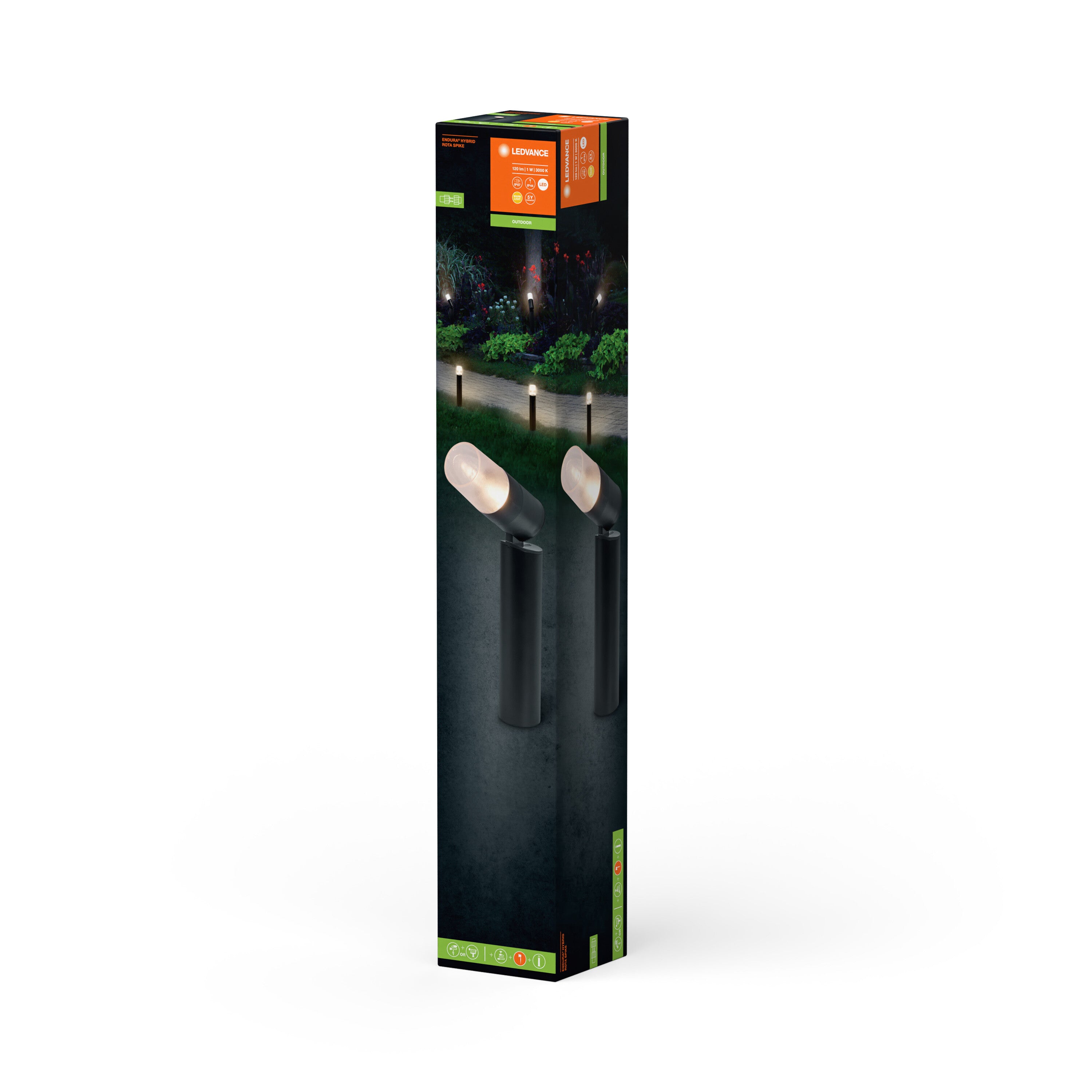 LEDVANCE ENDURA HYBRID SOLAR ROTA Gartenspot, 1W, 40lm-Strahler & Flutlichter-LEDVANCE Shop