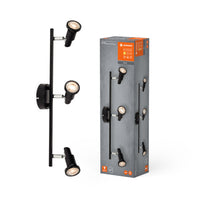 LEDVANCE LED SPOT GU10 Deckenleuchte 3 x 3,4W, 690lm, schwarz-Deckenleuchten-LEDVANCE Shop