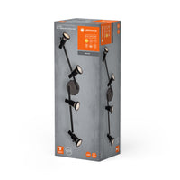 LEDVANCE LED SPOT GU10 Deckenleuchte 4 x 3,4W, 920lm, schwarz-Deckenleuchten-LEDVANCE Shop