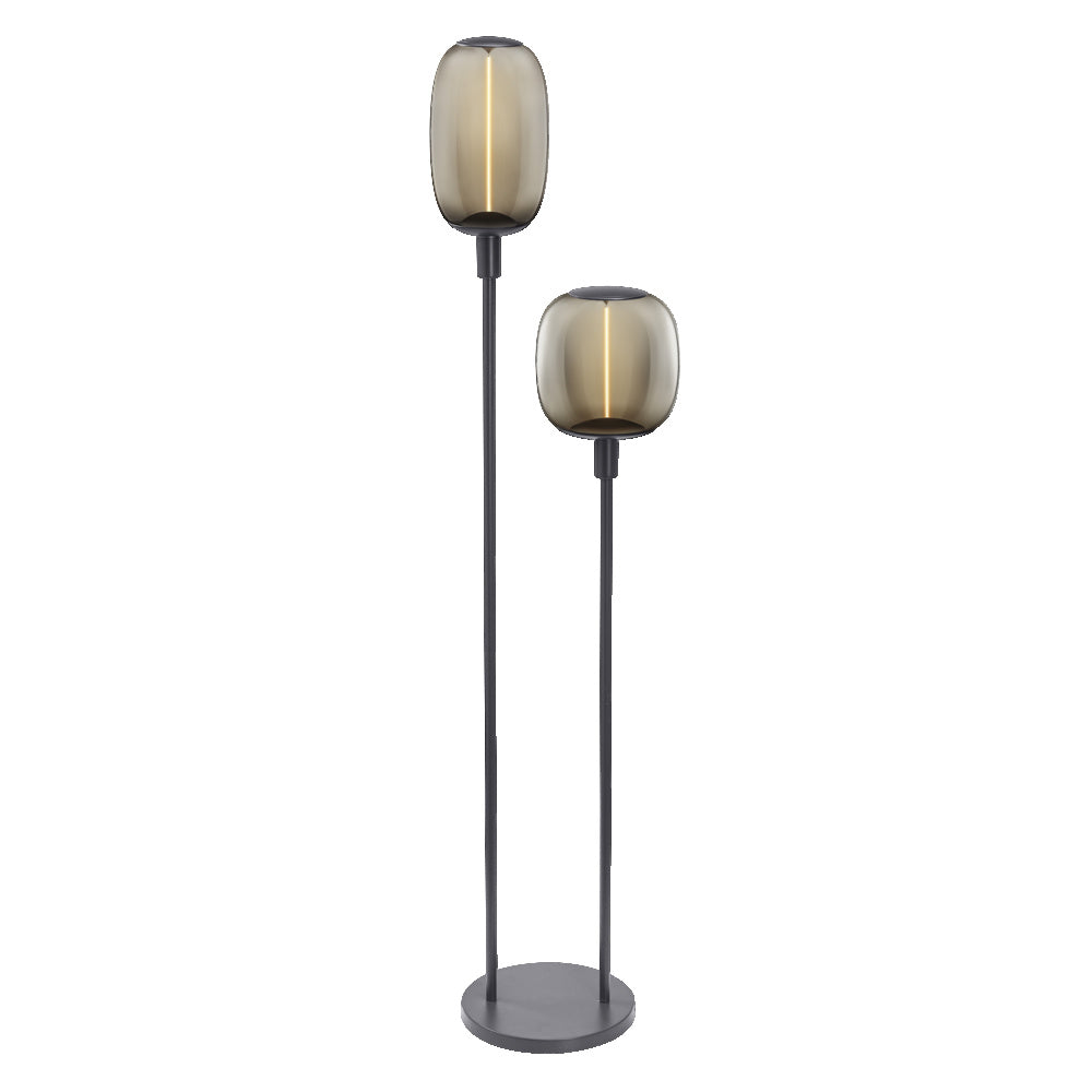OSRAM Decor Stick Vloerlamp Donkergrijs 146cm 2x E27, exclusief lampen