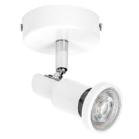 LEDVANCE LED-spot GU10 1 x 3,4 W, 230 lm, wit, 2.700 K kleurtemperatuur, warmwitte lichtkleur, tijdloos ontwerp, vervangbare LED-lamp, ideaal voor binnen, CRI 90, verstelbare koppen