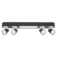 LEDVANCE DECOR SPOT NEPTUNE, 27 W, 1.280 lm, zwart, spotlamp, verstelbare koppen, veelzijdig inzetbaar, spot voor binnen, warmwitte lichtkleur, hoogwaardige uitstraling, eenvoudige montage