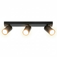 OSRAM LED-spot achthoekige plafondlamp 3 x 3,4W, GU10, 690lm, zwart