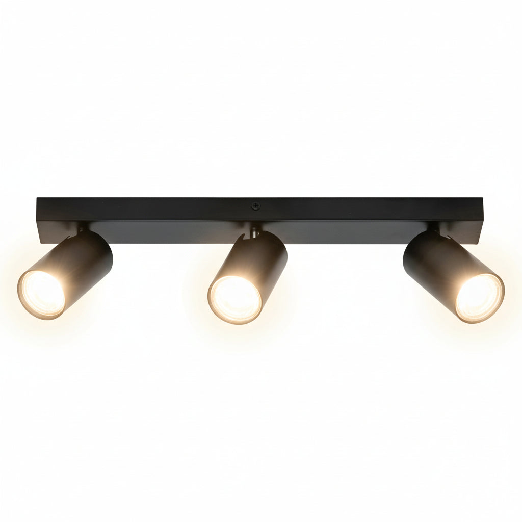 OSRAM LED-spot achthoekige plafondlamp 3 x 3,4W, GU10, 690lm, zwart