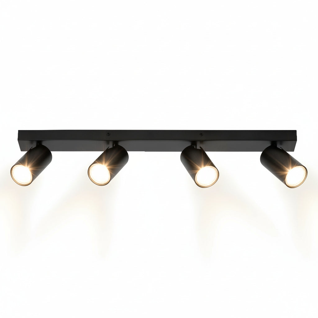 OSRAM LED-spot achthoekige plafondlamp 4 x 3,4W, GU10, 920lm, zwart