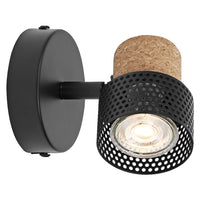 OSRAM DECOR SPOT CORK plafondlamp, 1 x 3,4W, 230lm, zwart