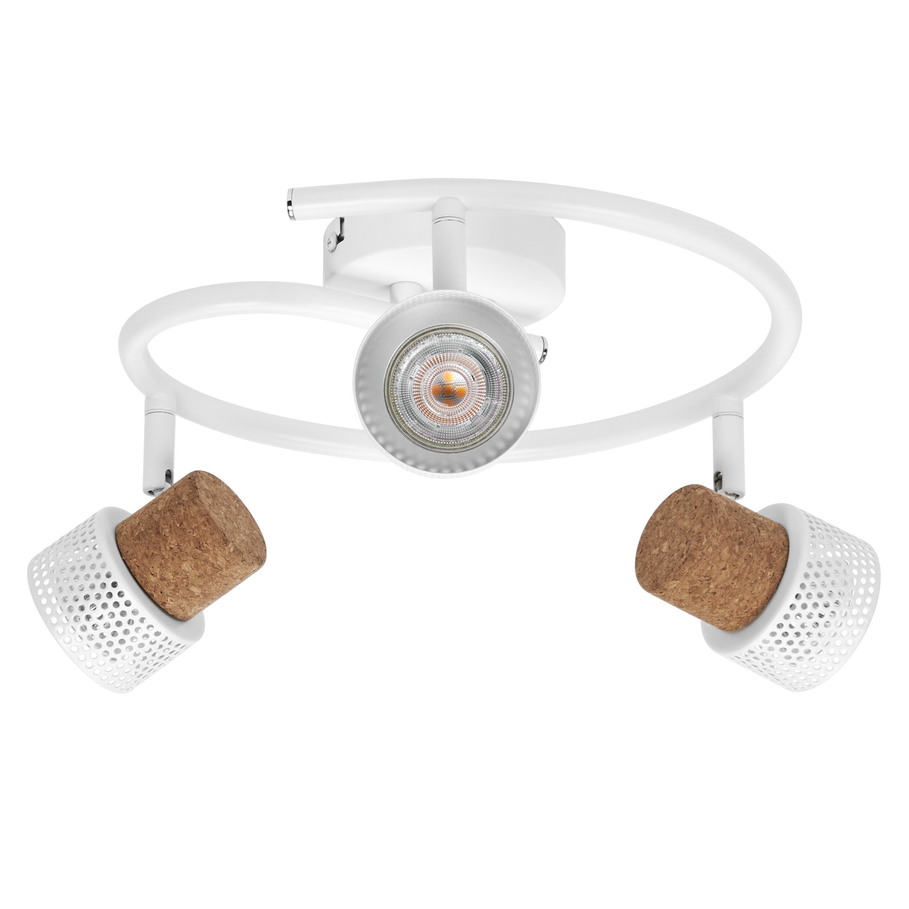 LEDVANCE DECOR SPOT CORK Spiral Deckenleuchte, 3 x 3,4W, 690lm, weiß-Deckenleuchten-LEDVANCE Shop