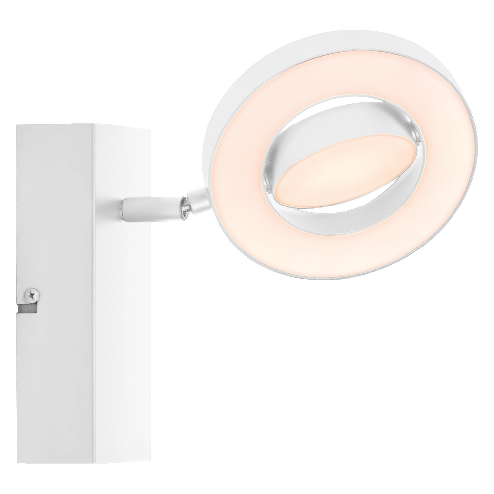 LEDVANCE DECOR SPOT SATURN, 11 W, 340 lm, wit, spot, verstelbare koppen, veelzijdig inzetbaar, spot voor binnen, 3-traps regeling van de kleurtemperatuur, hoogwaardige behuizing