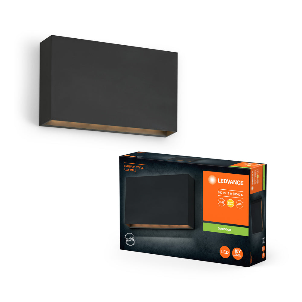 LEDVANCE ENDURA® Style IP65 Wall Ilja Dark Gray, Wandleuchte, 330 lm, 3000 K, Warmweiß-LEDVANCE Shop