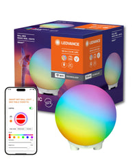 LEDVANCE SMART+ WIFI BALL LIGHT sfeerverlichting & tafellamp, zwart, 4 W, 130 lm, dynamisch Magic RGB-lichteffect, twee lichtbronnen, dimbaar, lange levensduur, eenvoudige montage, te bedienen via app, IP20