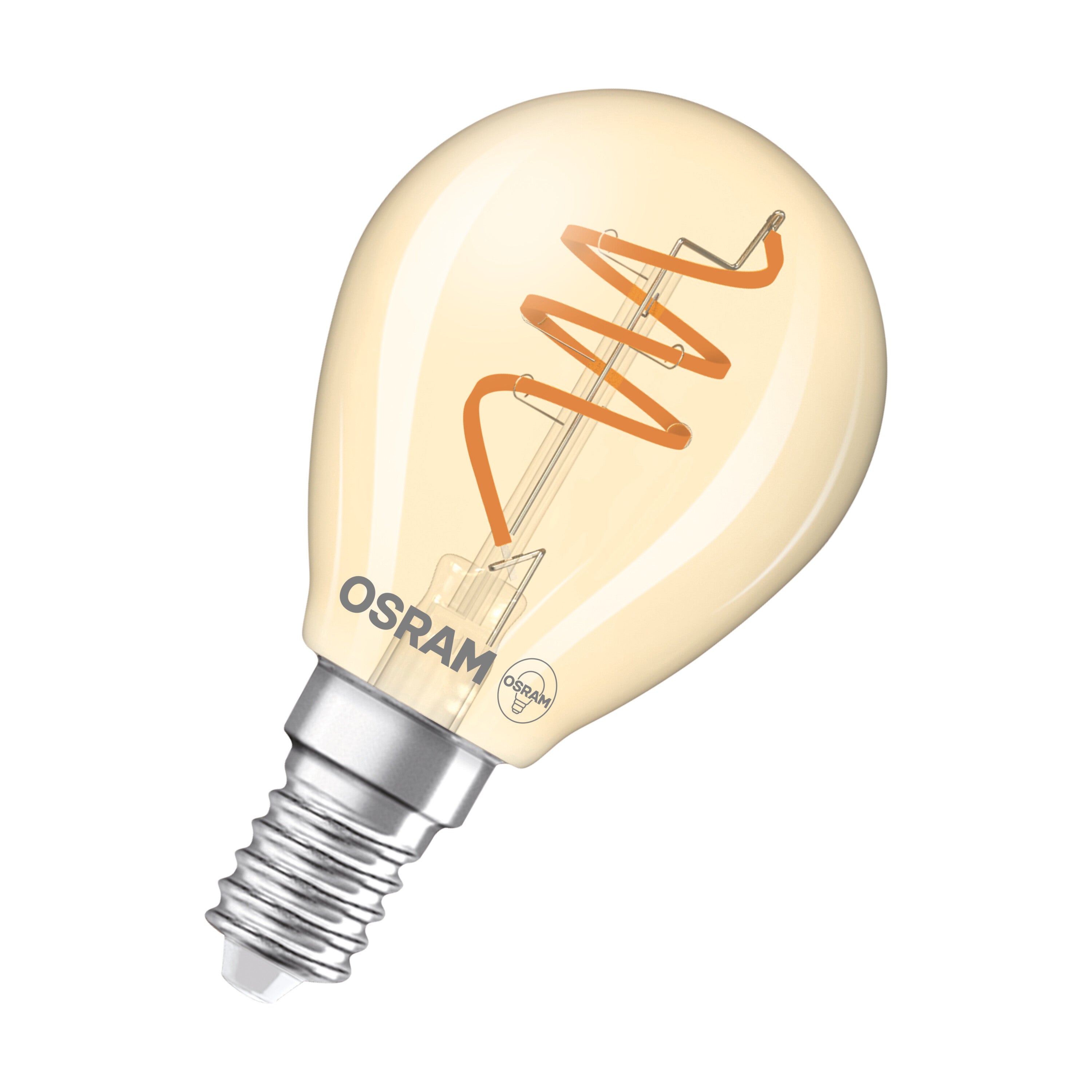 OSRAM Vintage 1906 Classic LED-Lampe Gold, 4.9W, 470lm, E14 , Comfort warm white-LEDVANCE Shop