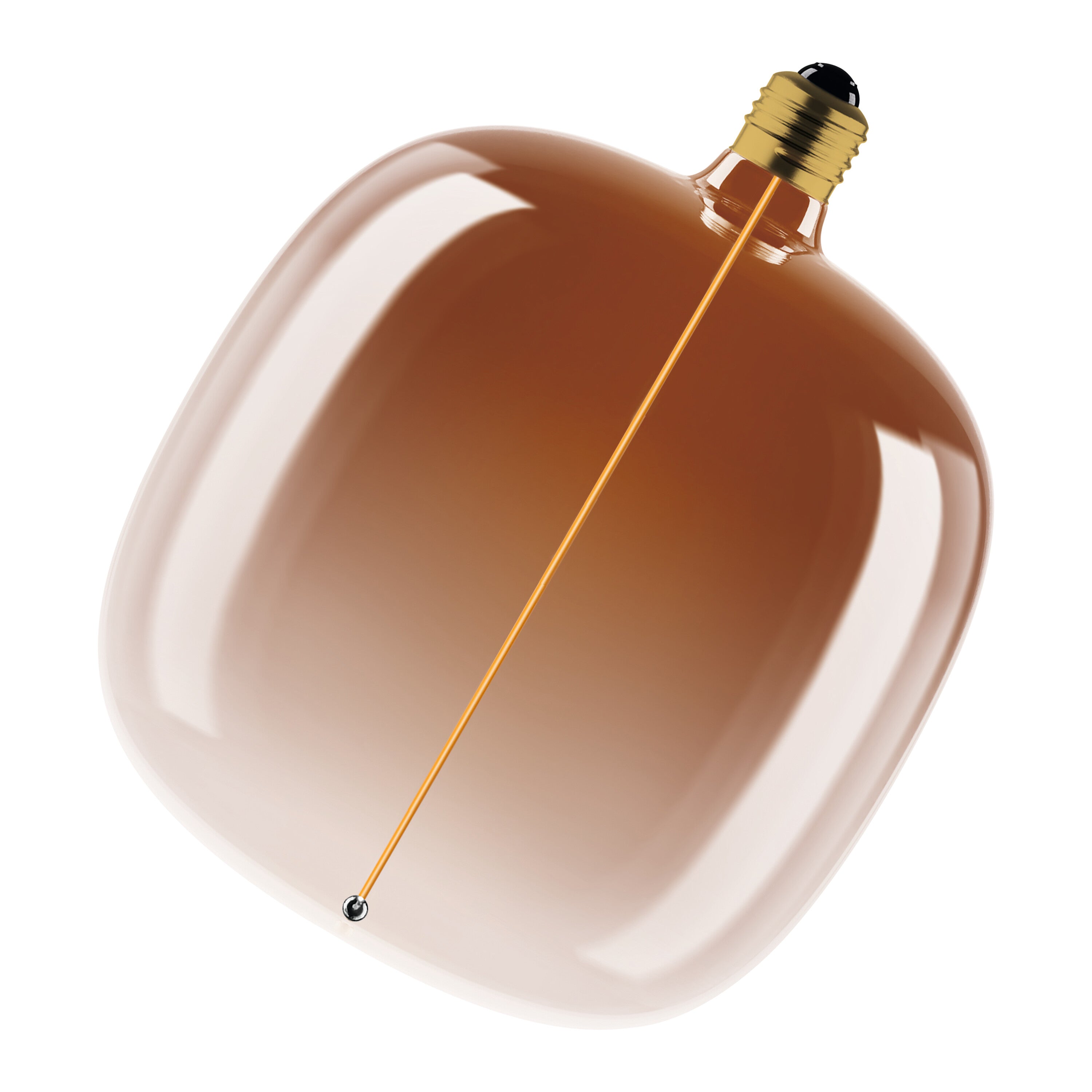 OSRAM Vintage 1906® LED BIG DECORATIVE BULB WITH FILAMENT-MAGNETIC STYLE LED-Lampe Tea Brown, dimmbar, 4.8W, E27, OVAL , Comfort warm white-Leuchtmittel-LEDVANCE Shop