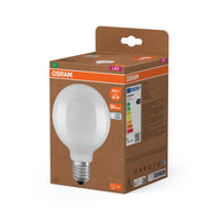 OSRAM LED-LAMPEN ENERGIEKLASSE A ENERGIE-EFFICIËNTIE FILAMENT CLASSIC Globe in bolvorm, LED-lamp, loodvrij glas, mat, 806 lm, koudwit, energie-efficiëntieklasse: A
