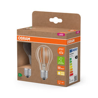OSRAM LED Superstar Classic Lampe Klar, 2.2W, 470lm, E27, Warmweiß 2er Pack , Warmweiß-LEDVANCE Shop