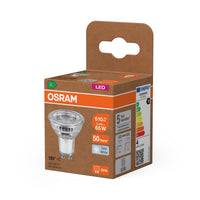 OSRAM LED-LAMPEN ENERGIE-EFFICIËNTE REFLECTOR in PAR16-vorm, LED-spot, loodvrij glas, 3,3 W, (ex 65 W), 600 lm, koudwit, 4000 K, energie-efficiëntieklasse: A, CRI 80