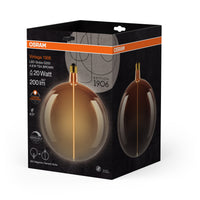 OSRAM Vintage 1906® LED BIG DECORATIVE BULB WITH FILAMENT-MAGNETIC STYLE LED-Lampe Tea Brown, dimmbar, 4.8W, E27, GLOBE , Comfort warm white-Leuchtmittel-LEDVANCE Shop