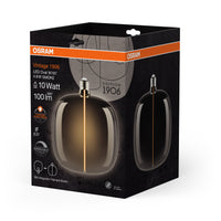 OSRAM Vintage 1906® LED BIG DECORATIVE BULB WITH FILAMENT-MAGNETIC STYLE LED-Lampe Smoke,dimmbar, 4.8W, E27, OVAL , Comfort warm white-Leuchtmittel-LEDVANCE Shop