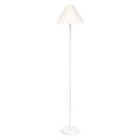 LEDVANCE Staande lamp Decor Pulp, wit, van metaal en papier-maché, E14, dimbaar, 1505 mm hoog, lampenkap van gerecycled materiaal, gaat lang mee dankzij de vervangbare lamp, makkelijk te monteren