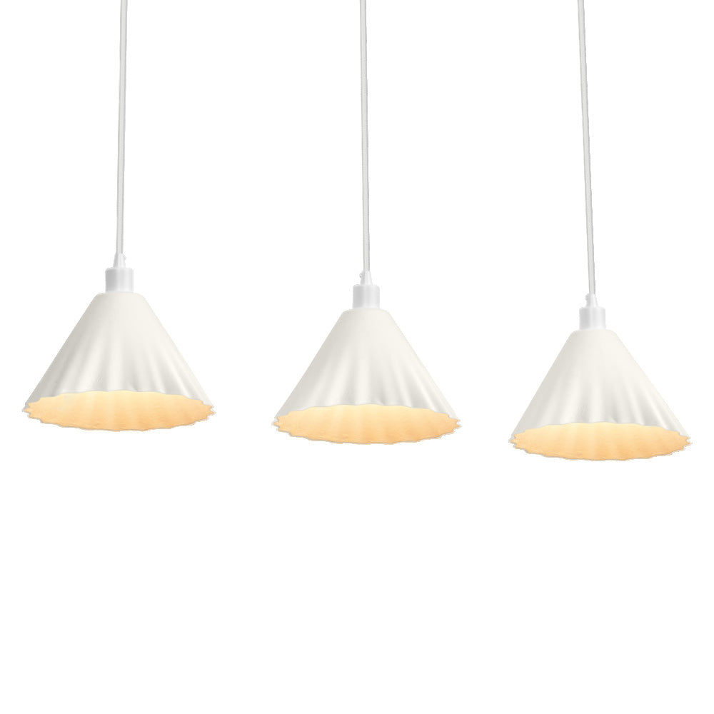 LEDVANCE DECOR hanglamp, 3 lampen, Decor Pulp wit, E14