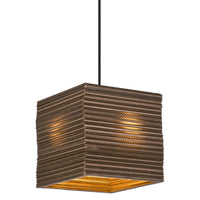 LEDVANCE DECOR Hanglamp Decor Kartonnen Vierkant Bruin, E27