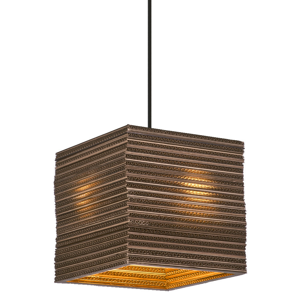 LEDVANCE DECOR Hanglamp Decor Kartonnen Vierkant Bruin, E27
