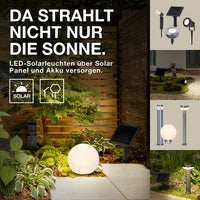 LEDVANCE ENDURA HYBRID SOLAR BALL Wegeleuchte Erdspießleuchte 25cm, 2W, 180lm-Wege- & Pollerleuchten-LEDVANCE Shop