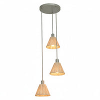 OSRAM DECOR Hanglamp Decor Raffia Plaat Groen, 3xE27