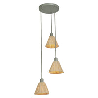LEDVANCE DECOR Hanglamp Decor Raffia Plaat Groen, 3xE27