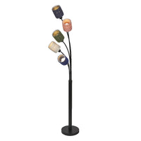 LEDVANCE DECOR vloerlamp met 5 lampen, decoratieve vilten lampenkap, E14