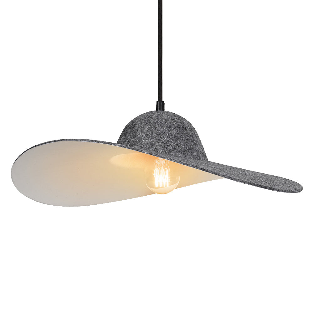 LEDVANCE DECOR Hanglamp in de vorm van een vilten hoed, donkergrijs, E27