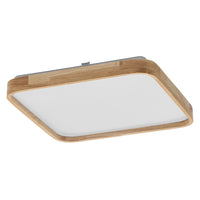 OSRAM ORBIS Alicia plafondlamp, dimbaar met Click-DIM, 16W, 292x292mm, houtdecor