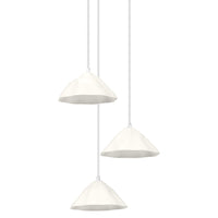 OSRAM DECOR Pendelleuchte 3-flammig Decor Lotus Leaf weiß, E14