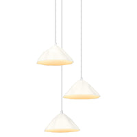 LEDVANCE DECOR hanglamp, 3 lampen, Decor Lotusblad, wit, E14