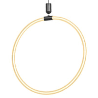 LEDVANCE Decor Aura hanglamp Vert van gebogen polycarbonaat met LED en filamentdesign, 18 W, 2000 lm, 3000 K, 830 warmwit, Click-dimbaar, donkergrijs, kunststof (PC), 498 mm, IP20
