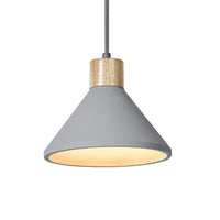 LEDVANCE DECOR Concrete Wood hanglamp, E27, 220 mm