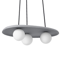 OSRAM DECOR Concrete Nest hanglamp grijs, 3 lampen, G9