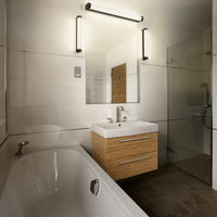 LEDVANCE ORBIS Tube Badezimmer Spiegel-/Wandleuchte Blasen-Glas 12W 60cm schwarz-LEDVANCE Shop